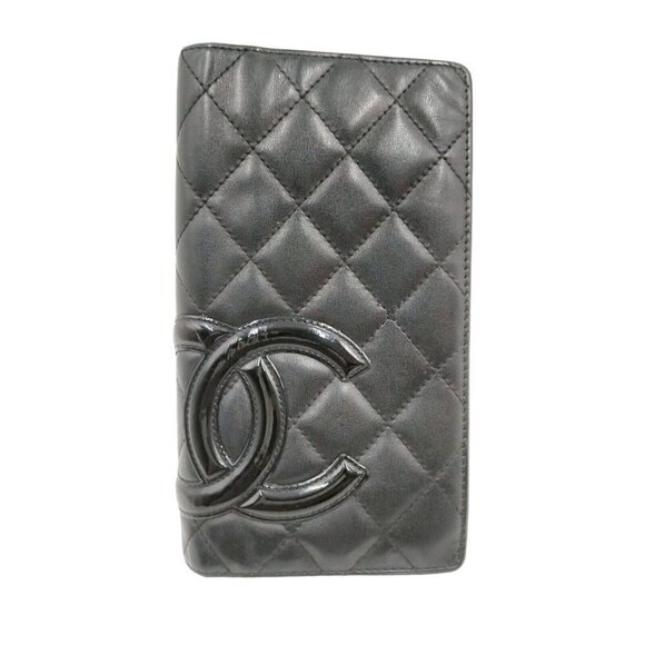 Chanel Wallet Long Cambon Black Leather/Hot Pink Interior. - Picture 11 of 16